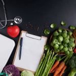 Dengeli beslenme için hazırlanmış diyet öğün